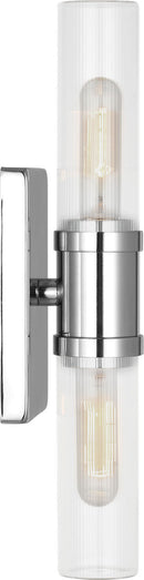 Two Light Vanity<br /><span style="color:#4AB0CE;">Entrega: 4-10 dias en USA</span><br /><span style="color:#4AB0CE;font-size:60%;">PREGUNTE POR ENTREGA EN PANAMA</span><br />Collection: Keaton<br />Finish: Chrome | Chrome