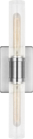 Two Light Vanity<br /><span style="color:#4AB0CE;">Entrega: 4-10 dias en USA</span><br /><span style="color:#4AB0CE;font-size:60%;">PREGUNTE POR ENTREGA EN PANAMA</span><br />Collection: Keaton<br />Finish: Brushed Nickel/Brushed Nickel