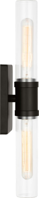 Visual Comfort Studio - 4565002CF-112 - Two Light Vanity - Keaton - Midnight Black/Midnight Black