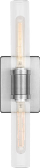 Two Light Vanity<br /><span style="color:#4AB0CE;">Entrega: 4-10 dias en USA</span><br /><span style="color:#4AB0CE;font-size:60%;">PREGUNTE POR ENTREGA EN PANAMA</span><br />Collection: Keaton<br />Finish: Brushed Nickel | Brushed Nickel