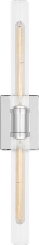 Two Light Vanity<br /><span style="color:#4AB0CE;">Entrega: 4-10 dias en USA</span><br /><span style="color:#4AB0CE;font-size:60%;">PREGUNTE POR ENTREGA EN PANAMA</span><br />Collection: Keaton<br />Finish: Chrome | Chrome