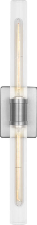 Two Light Vanity<br /><span style="color:#4AB0CE;">Entrega: 4-10 dias en USA</span><br /><span style="color:#4AB0CE;font-size:60%;">PREGUNTE POR ENTREGA EN PANAMA</span><br />Collection: Keaton<br />Finish: Brushed Nickel/Brushed Nickel