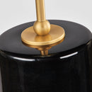 One Light Table Lamp<br /><span style="color:#4AB0CE;">Entrega: 4-10 dias en USA</span><br /><span style="color:#4AB0CE;font-size:60%;">PREGUNTE POR ENTREGA EN PANAMA</span><br />Collection: Lauren<br />Finish: Black Ceramic | Black Ceramic