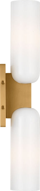 Two Light Bath<br /><span style="color:#4AB0CE;">Entrega: 21-22 semanas en USA</span><br /><span style="color:#4AB0CE;font-size:60%;">PREGUNTE POR ENTREGA EN PANAMA</span><br />Collection: Maroux<br />Finish: Burnished Brass | Burnished Brass
