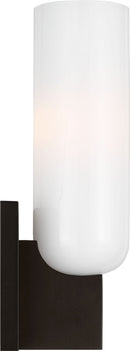 One Light Bath<br /><span style="color:#4AB0CE;">Entrega: 4-10 dias en USA</span><br /><span style="color:#4AB0CE;font-size:60%;">PREGUNTE POR ENTREGA EN PANAMA</span><br />Collection: Maroux<br />Finish: Aged Iron | Aged Iron
