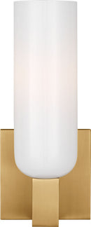 One Light Bath<br /><span style="color:#4AB0CE;">Entrega: 4-10 dias en USA</span><br /><span style="color:#4AB0CE;font-size:60%;">PREGUNTE POR ENTREGA EN PANAMA</span><br />Collection: Maroux<br />Finish: Burnished Brass | Burnished Brass