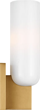 One Light Bath<br /><span style="color:#4AB0CE;">Entrega: 4-10 dias en USA</span><br /><span style="color:#4AB0CE;font-size:60%;">PREGUNTE POR ENTREGA EN PANAMA</span><br />Collection: Maroux<br />Finish: Burnished Brass | Burnished Brass