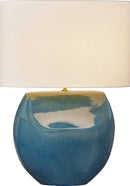 One Light Table Lamp<br /><span style="color:#4AB0CE;">Entrega: 11-12 semanas en USA</span><br /><span style="color:#4AB0CE;font-size:60%;">PREGUNTE POR ENTREGA EN PANAMA</span><br />Collection: Pente<br />Finish: Deep Ocean Crackle/Deep Ocean Crackle