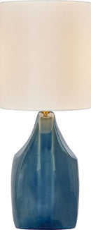 One Light Table Lamp<br /><span style="color:#4AB0CE;">Entrega: 17-18 semanas en USA</span><br /><span style="color:#4AB0CE;font-size:60%;">PREGUNTE POR ENTREGA EN PANAMA</span><br />Collection: Pente<br />Finish: Deep Ocean Crackle | Deep Ocean Crackle