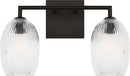 Two Light Bath<br /><span style="color:#4AB0CE;">Entrega: 4-10 dias en USA</span><br /><span style="color:#4AB0CE;font-size:60%;">PREGUNTE POR ENTREGA EN PANAMA</span><br />Collection: Serafina<br />Finish: Aged Iron | Aged Iron