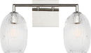 Two Light Bath<br /><span style="color:#4AB0CE;">Entrega: 4-10 dias en USA</span><br /><span style="color:#4AB0CE;font-size:60%;">PREGUNTE POR ENTREGA EN PANAMA</span><br />Collection: Serafina<br />Finish: Polished Nickel | Polished Nickel