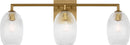 Three Light Bath<br /><span style="color:#4AB0CE;">Entrega: 4-10 dias en USA</span><br /><span style="color:#4AB0CE;font-size:60%;">PREGUNTE POR ENTREGA EN PANAMA</span><br />Collection: Serafina<br />Finish: Burnished Brass | Burnished Brass
