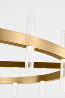 LED Chandelier<br /><span style="color:#4AB0CE;">Entrega: 4-10 dias en USA</span><br /><span style="color:#4AB0CE;font-size:60%;">PREGUNTE POR ENTREGA EN PANAMA</span><br />Collection: Silas<br />Finish: Burnished Brass/Burnished Brass