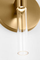 LED Wall Sconce<br /><span style="color:#4AB0CE;">Entrega: 2-3 semanas en USA</span><br /><span style="color:#4AB0CE;font-size:60%;">PREGUNTE POR ENTREGA EN PANAMA</span><br />Collection: Silas<br />Finish: Burnished Brass | Burnished Brass