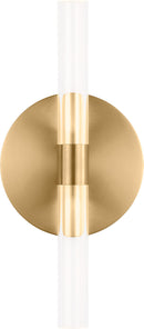 LED Wall Sconce<br /><span style="color:#4AB0CE;">Entrega: 2-3 semanas en USA</span><br /><span style="color:#4AB0CE;font-size:60%;">PREGUNTE POR ENTREGA EN PANAMA</span><br />Collection: Silas<br />Finish: Burnished Brass | Burnished Brass