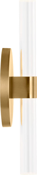 LED Wall Sconce<br /><span style="color:#4AB0CE;">Entrega: 2-3 semanas en USA</span><br /><span style="color:#4AB0CE;font-size:60%;">PREGUNTE POR ENTREGA EN PANAMA</span><br />Collection: Silas<br />Finish: Burnished Brass | Burnished Brass
