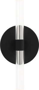 LED Wall Sconce<br /><span style="color:#4AB0CE;">Entrega: 4-10 dias en USA</span><br /><span style="color:#4AB0CE;font-size:60%;">PREGUNTE POR ENTREGA EN PANAMA</span><br />Collection: Silas<br />Finish: Midnight Black | Midnight Black