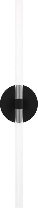 LED Wall Sconce<br /><span style="color:#4AB0CE;">Entrega: 4-10 dias en USA</span><br /><span style="color:#4AB0CE;font-size:60%;">PREGUNTE POR ENTREGA EN PANAMA</span><br />Collection: Silas<br />Finish: Midnight Black | Midnight Black