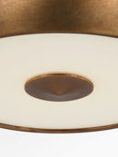 One Light Flush Mount<br /><span style="color:#4AB0CE;">Entrega: 4-10 dias en USA</span><br /><span style="color:#4AB0CE;font-size:60%;">PREGUNTE POR ENTREGA EN PANAMA</span><br />Collection: Solene<br />Finish: Vintage Gild | Vintage Gild