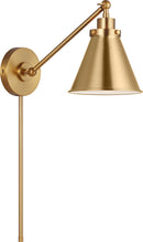 One Light Wall Sconce<br /><span style="color:#4AB0CE;">Entrega: 4-10 dias en USA</span><br /><span style="color:#4AB0CE;font-size:60%;">PREGUNTE POR ENTREGA EN PANAMA</span><br />Collection: Wellfleet<br />Finish: Burnished Brass | Burnished Brass