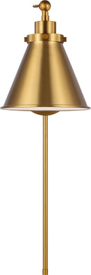 One Light Wall Sconce<br /><span style="color:#4AB0CE;">Entrega: 4-10 dias en USA</span><br /><span style="color:#4AB0CE;font-size:60%;">PREGUNTE POR ENTREGA EN PANAMA</span><br />Collection: Wellfleet<br />Finish: Burnished Brass | Burnished Brass