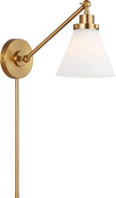 One Light Wall Sconce<br /><span style="color:#4AB0CE;">Entrega: 4-10 dias en USA</span><br /><span style="color:#4AB0CE;font-size:60%;">PREGUNTE POR ENTREGA EN PANAMA</span><br />Collection: Wellfleet<br />Finish: Burnished Brass | Burnished Brass