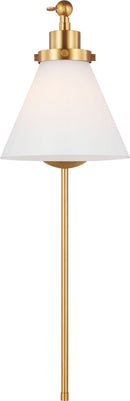 One Light Wall Sconce<br /><span style="color:#4AB0CE;">Entrega: 4-10 dias en USA</span><br /><span style="color:#4AB0CE;font-size:60%;">PREGUNTE POR ENTREGA EN PANAMA</span><br />Collection: Wellfleet<br />Finish: Burnished Brass | Burnished Brass