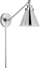 One Light Wall Sconce<br /><span style="color:#4AB0CE;">Entrega: 4-10 dias en USA</span><br /><span style="color:#4AB0CE;font-size:60%;">PREGUNTE POR ENTREGA EN PANAMA</span><br />Collection: Wellfleet<br />Finish: Polished Nickel | Polished Nickel