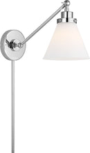 One Light Wall Sconce<br /><span style="color:#4AB0CE;">Entrega: 4-10 dias en USA</span><br /><span style="color:#4AB0CE;font-size:60%;">PREGUNTE POR ENTREGA EN PANAMA</span><br />Collection: Wellfleet<br />Finish: Polished Nickel | Polished Nickel