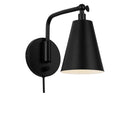 One Light Wall Sconce<br /><span style="color:#4AB0CE;">Entrega: 4-10 dias en USA</span><br /><span style="color:#4AB0CE;font-size:60%;">PREGUNTE POR ENTREGA EN PANAMA</span><br />Collection: Drae<br />Finish: Midnight Black