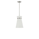 One Light Pendant<br /><span style="color:#4AB0CE;">Entrega: 4-10 dias en USA</span><br /><span style="color:#4AB0CE;font-size:60%;">PREGUNTE POR ENTREGA EN PANAMA</span><br />Collection: Fynn<br />Finish: Brushed Nickel