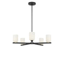 Five Light Chandelier<br /><span style="color:#4AB0CE;">Entrega: 4-10 dias en USA</span><br /><span style="color:#4AB0CE;font-size:60%;">PREGUNTE POR ENTREGA EN PANAMA</span><br />Collection: Neblina<br />Finish: Midnight Black