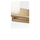 Two Light Vanity<br /><span style="color:#4AB0CE;">Entrega: 4-10 dias en USA</span><br /><span style="color:#4AB0CE;font-size:60%;">PREGUNTE POR ENTREGA EN PANAMA</span><br />Collection: Neblina<br />Finish: Satin Brass