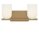 Two Light Vanity<br /><span style="color:#4AB0CE;">Entrega: 4-10 dias en USA</span><br /><span style="color:#4AB0CE;font-size:60%;">PREGUNTE POR ENTREGA EN PANAMA</span><br />Collection: Neblina<br />Finish: Satin Brass
