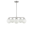 Five Light Chandelier<br /><span style="color:#4AB0CE;">Entrega: 4-10 dias en USA</span><br /><span style="color:#4AB0CE;font-size:60%;">PREGUNTE POR ENTREGA EN PANAMA</span><br />Collection: Nube<br />Finish: Brushed Nickel