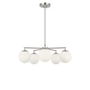 Five Light Chandelier<br /><span style="color:#4AB0CE;">Entrega: 4-10 dias en USA</span><br /><span style="color:#4AB0CE;font-size:60%;">PREGUNTE POR ENTREGA EN PANAMA</span><br />Collection: Nube<br />Finish: Brushed Nickel