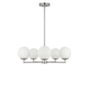 Five Light Chandelier<br /><span style="color:#4AB0CE;">Entrega: 4-10 dias en USA</span><br /><span style="color:#4AB0CE;font-size:60%;">PREGUNTE POR ENTREGA EN PANAMA</span><br />Collection: Nube<br />Finish: Brushed Nickel