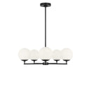 Five Light Chandelier<br /><span style="color:#4AB0CE;">Entrega: 4-10 dias en USA</span><br /><span style="color:#4AB0CE;font-size:60%;">PREGUNTE POR ENTREGA EN PANAMA</span><br />Collection: Nube<br />Finish: Midnight Black