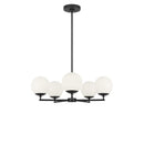 Five Light Chandelier<br /><span style="color:#4AB0CE;">Entrega: 4-10 dias en USA</span><br /><span style="color:#4AB0CE;font-size:60%;">PREGUNTE POR ENTREGA EN PANAMA</span><br />Collection: Nube<br />Finish: Midnight Black