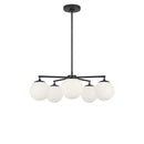 Five Light Chandelier<br /><span style="color:#4AB0CE;">Entrega: 4-10 dias en USA</span><br /><span style="color:#4AB0CE;font-size:60%;">PREGUNTE POR ENTREGA EN PANAMA</span><br />Collection: Nube<br />Finish: Midnight Black