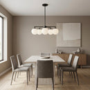 Generation Lighting - GLC1795MBKE - Five Light Chandelier - Nube - Midnight Black
