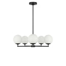 Five Light Chandelier<br /><span style="color:#4AB0CE;">Entrega: 4-10 dias en USA</span><br /><span style="color:#4AB0CE;font-size:60%;">PREGUNTE POR ENTREGA EN PANAMA</span><br />Collection: Nube<br />Finish: Midnight Black