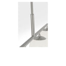 Four Light Linear Chandelier<br /><span style="color:#4AB0CE;">Entrega: 4-10 dias en USA</span><br /><span style="color:#4AB0CE;font-size:60%;">PREGUNTE POR ENTREGA EN PANAMA</span><br />Collection: Nube<br />Finish: Brushed Nickel