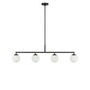 Four Light Linear Chandelier<br /><span style="color:#4AB0CE;">Entrega: 5-6 semanas en USA</span><br /><span style="color:#4AB0CE;font-size:60%;">PREGUNTE POR ENTREGA EN PANAMA</span><br />Collection: Nube<br />Finish: Midnight Black