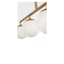 Four Light Linear Chandelier<br /><span style="color:#4AB0CE;">Entrega: 4-5 semanas en USA</span><br /><span style="color:#4AB0CE;font-size:60%;">PREGUNTE POR ENTREGA EN PANAMA</span><br />Collection: Nube<br />Finish: Satin Brass