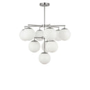 Ten Light Chandelier<br /><span style="color:#4AB0CE;">Entrega: 4-10 dias en USA</span><br /><span style="color:#4AB0CE;font-size:60%;">PREGUNTE POR ENTREGA EN PANAMA</span><br />Collection: Nube<br />Finish: Brushed Nickel