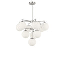 Ten Light Chandelier<br /><span style="color:#4AB0CE;">Entrega: 4-10 dias en USA</span><br /><span style="color:#4AB0CE;font-size:60%;">PREGUNTE POR ENTREGA EN PANAMA</span><br />Collection: Nube<br />Finish: Brushed Nickel