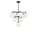 Ten Light Chandelier<br /><span style="color:#4AB0CE;">Entrega: 4-10 dias en USA</span><br /><span style="color:#4AB0CE;font-size:60%;">PREGUNTE POR ENTREGA EN PANAMA</span><br />Collection: Nube<br />Finish: Midnight Black