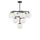 Ten Light Chandelier<br /><span style="color:#4AB0CE;">Entrega: 4-10 dias en USA</span><br /><span style="color:#4AB0CE;font-size:60%;">PREGUNTE POR ENTREGA EN PANAMA</span><br />Collection: Nube<br />Finish: Midnight Black