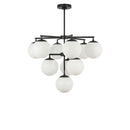 Ten Light Chandelier<br /><span style="color:#4AB0CE;">Entrega: 4-10 dias en USA</span><br /><span style="color:#4AB0CE;font-size:60%;">PREGUNTE POR ENTREGA EN PANAMA</span><br />Collection: Nube<br />Finish: Midnight Black